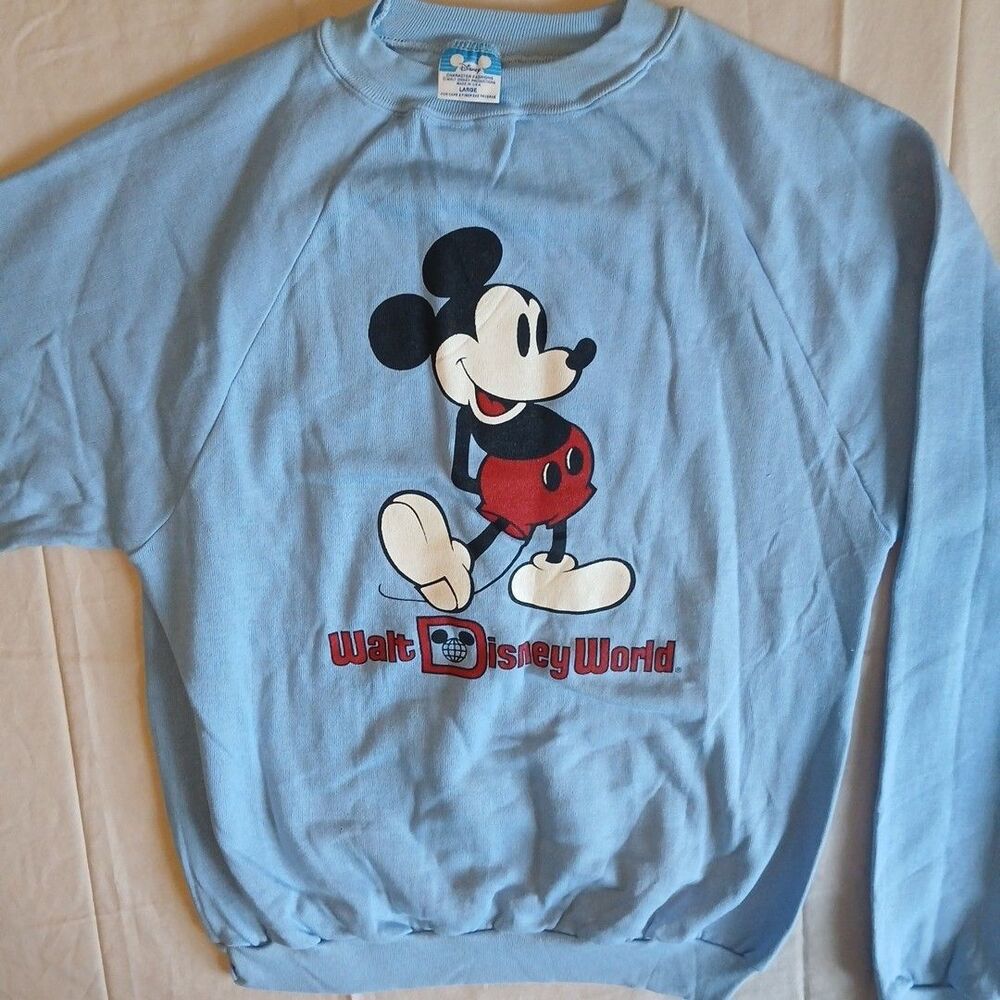 Vintage 80's Large Walt Disney World Character Fashions Mickey Mouse Sweater NEW